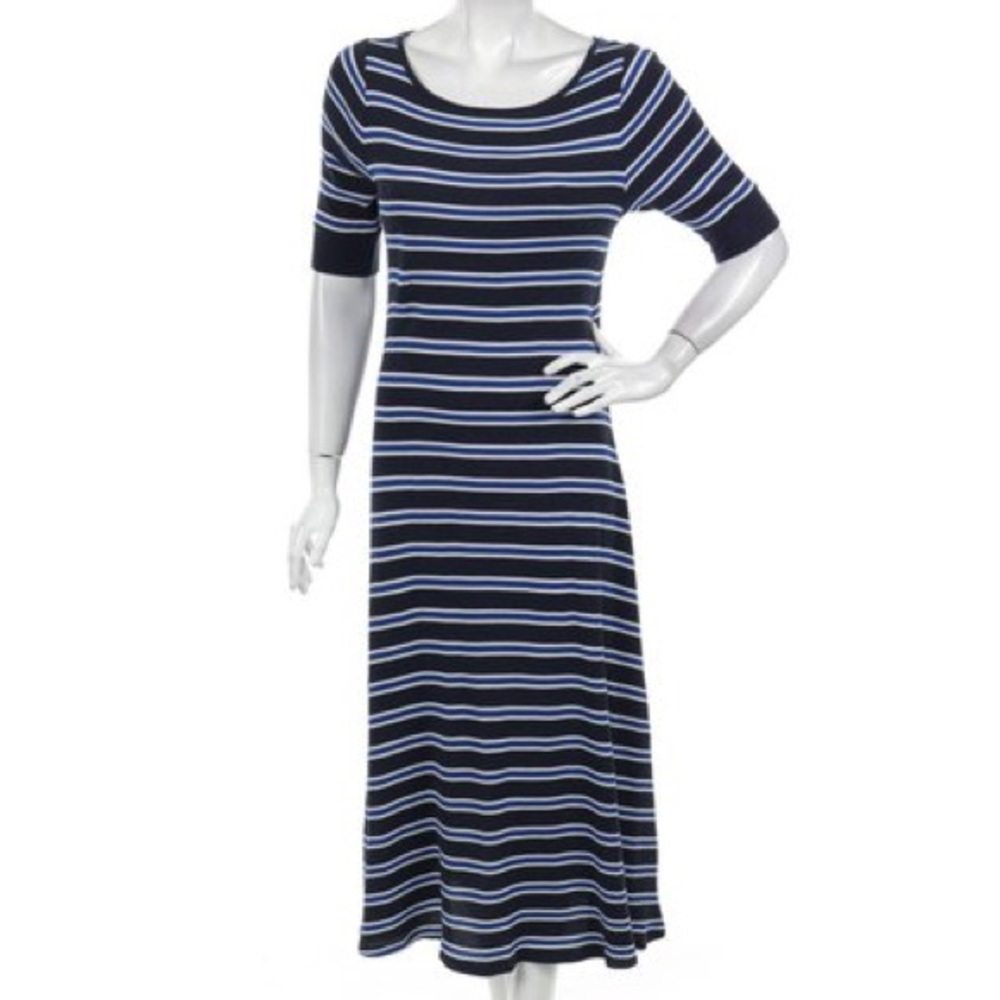 Ralph Lauren Striped Blue & White Dress